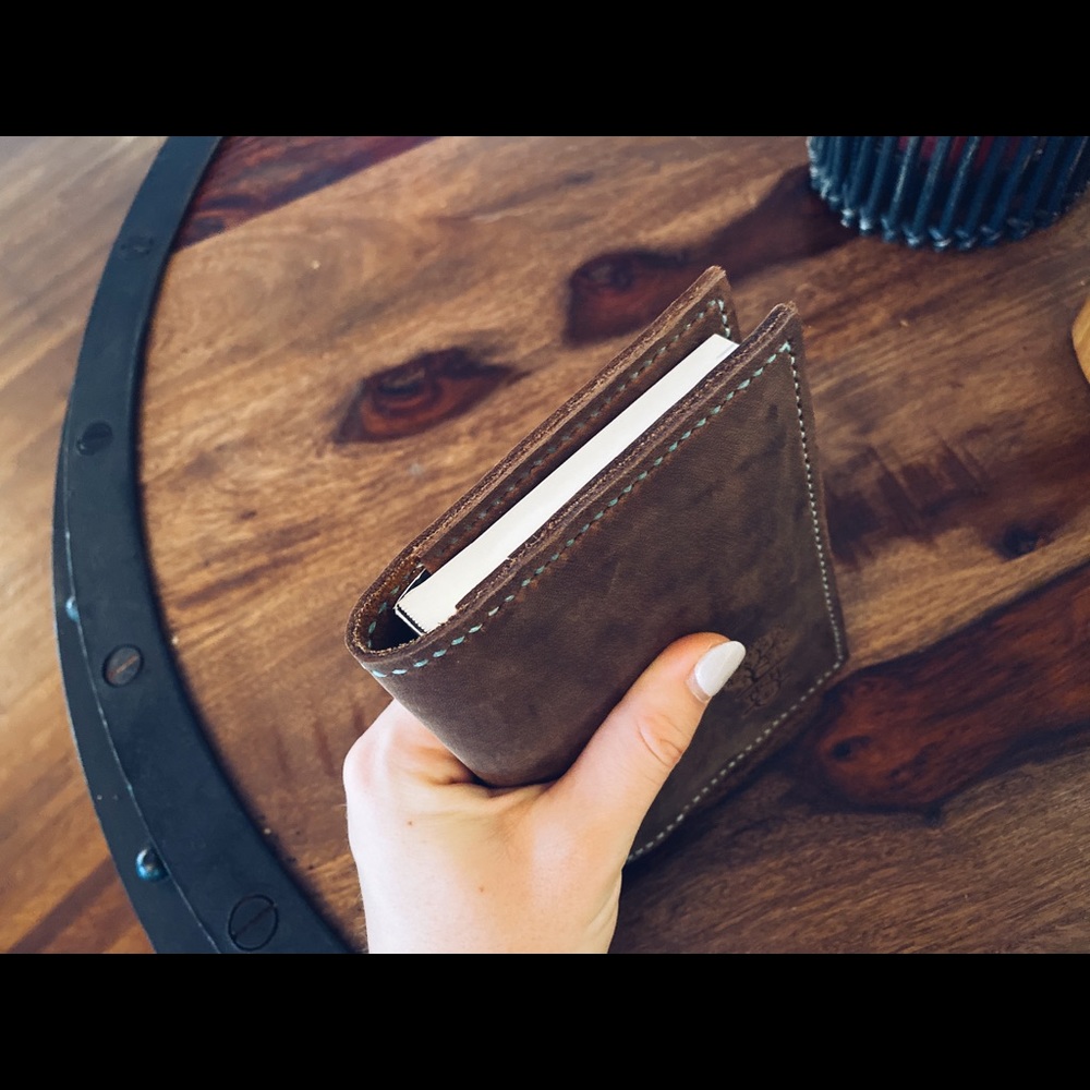 Leather pocket planner/wallet